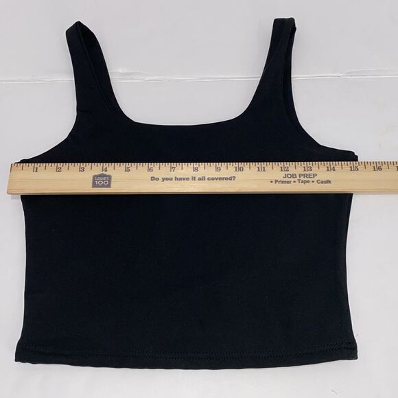 Lizette Collection Women's Black Square Neck Tank Top Size Large New With Tags - Picture 6 of 8